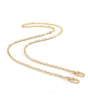 Mini Copper Purse Chain Shoulder Crossbody Strap Bag Accessories Charm Decoration (Gold, 46'') Gold 46''