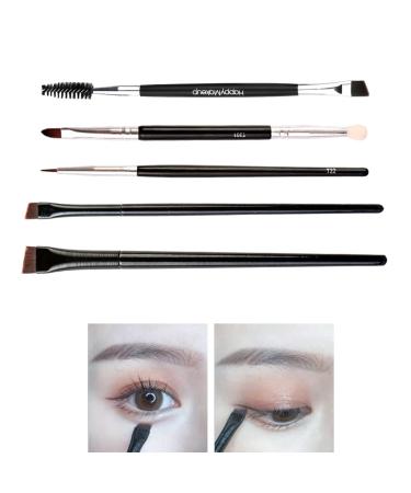 Eyebrow Brush Bevelled Make-Up Brushes Eye Make-Up Paints Angled Eyeliner Brush Concealer Brush Bevelled Eyebrow Brush Double Ended Eyelash Brush