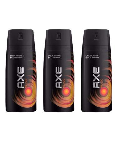 Axe Musk Deodorant Body Spray for Men 150ml - Pack of 3, 5.07oz each - Buy Online on SooperMarket.com