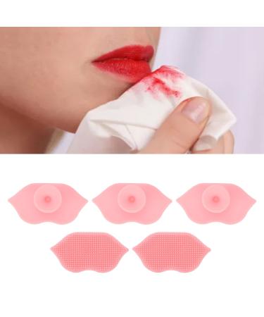 Silicone Exfoliating Lip Brushes with Sucking Cup Bendable Soft Lip Scrubbers Lip Cleaning Scrub Brush Tool