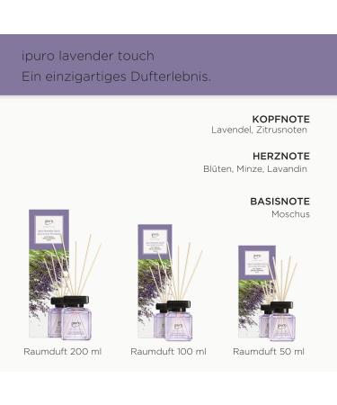 Ipuro Lavender Touch - Electric Scent Plug Refill 20ml | Contemplative Lavender Room Fragrance | Refillable Air Freshener for a Puristic Experience - Buy Online on SooperMarket.com