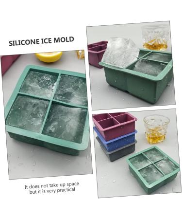 MAGICLULU 2pcs Silicone Ice Tray Mini Refrigerator Silicone Tray Cake Ice Making Mold Chocolate Candies Whisky 11.4X11.4CM Green - Buy Online on SooperMarket.com