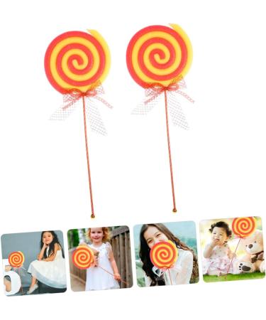 CHILDWEET 2pcs Lollipop Model Giant Fake Lollipops Christmas Lollipop Decorations Large Lollipop Ornaments Faux Lollipop Decor Birthday Lollipops Big Lollipop Prop Toy Studio Photo Plastic - Buy Online on SooperMarket.com