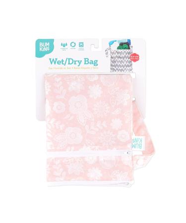 Bumkins Waterproof Wet Bag 12x16 - Washable & Reusable for Travel, Beach, Pool, Stroller - Ideal for Diapers, Gym Clothes, Swimsuits & Toiletries - Lace Design - Buy Online on SooperMarket.com