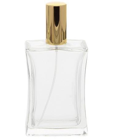 Kosmetex 100ml Square Glass Bottle Set | Tapered Design with Funnel & Perfume Atomizer - 2-Pack for International Shipping - Buy Online on SooperMarket.com