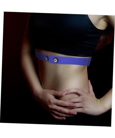 Kichouse Blue Heart Rate Monitor Chest Strap | Breathable Sports Equipment for Accurate Heart Frequency | Durable Nylon & Rubber Band 17.00x3.00x0.10cm - Buy Online on SooperMarket.com
