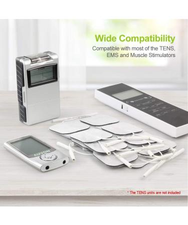 AUVON TENS Unit Electrode Pads - Upgraded Self-Stick Performance, Non-Irritating Design | Electrotherapy Patches (White) - Buy Online on SooperMarket.com