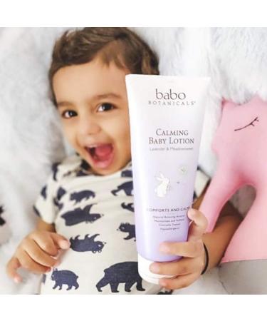 Babo Botanicals Calming Baby Lotion - Lavender & Meadowsweet 8 fl oz | Natural Baby Skincare - Buy Online on SooperMarket.com