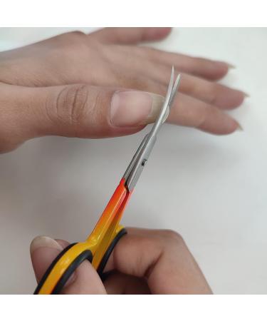 YSCARE Curved Stainless Steel Cuticle Nail Scissors for Manicure & Pedicure - Multi-Use Grooming Tool - Buy Online on SooperMarket.com