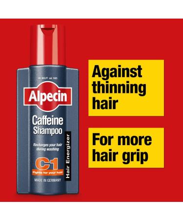 Alpecin Caffeine Shampoo C1 375ml | Stronger & Thicker Hair | Hair Growth Shampoo for Men - Buy Online on SooperMarket.com
