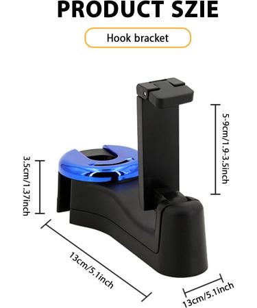 VIILICH 2-in-1 Car Headrest Hook & Smartphone Holder - Multifunctional Rear Seat Organizer (Blue) for International Shipping - Buy Online on SooperMarket.com