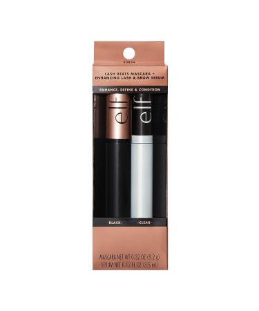 e.l.f. Lash Beats Mascara & Serum Bundle - Defining, Lengthening Formula for Thick & Defined Lashes - Buy Online on SooperMarket.com