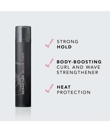 Sebastian Professional Mousse Forte 7 oz - Strong-Hold Styling Mousse - Buy Online on SooperMarket.com