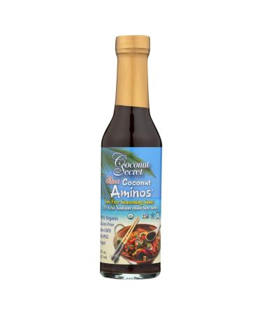Coconut Secret Coconut Aminos (12 Pack) - 8 fl oz - Low Sodium Soy Sauce Alternative, Low-Glycemic - Organic, Vegan, Non-GMO, Gluten-Free, Kosher - Keto, Paleo - 576 Total Servings