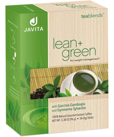 Lean + Green Premium 100% Sencha Green Tea with Super Citrimax & Gymnema Sylvestre - 24 ct for Weight Management, Appetite Control, and Sugar Balance | Javita - Buy Online on SooperMarket.com