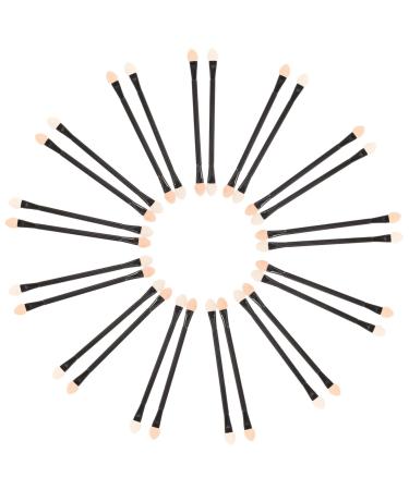 Mikinona 30pcs Disposable Eye Shadow Stick Double Ended Makeup Brush Eyeshadow Makeup Eye Shade Tool Plastic