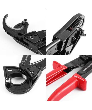Cable Cutter HS325A - Heavy Duty Aluminum Copper Ratchet Cable Cutter | Up to 240mm Cutting Capacity - Ratcheting Wire & Cable Cutter (HS325A) - Buy Online on SooperMarket.com