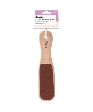 Diane 2-Sided Foot File  Smoother Feet and Callus Remover for Men and Women Wood Handle  10 x 2 3/8  D932