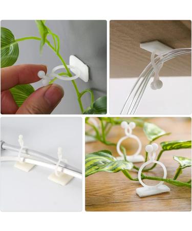 OSALADI 300 Pcs Adhesive Wire Holder Suction Cup Holder Cord Holders Plant Fixing Tools Power Cable To Climb 3.5X2X2CM White - Buy Online on SooperMarket.com