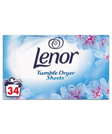 Lenor Tumble Dryer Fabric Softener Sheets 408 Sheets (12 Packs of 34 Sheets) Lily