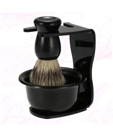 Buy Cabilock 2pcs Shaving Brush Holder & Stand Set - Black Shaving Brush & Razor Stand for Perfect Grooming - International Shipping Available - Buy Online on SooperMarket.com