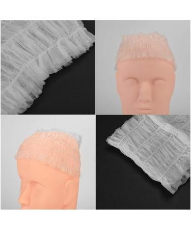 100 Pieces Non-woven Disposable Elastic Hair Wraps Disposable Hair Headbands for Home Use Hotel Spa and Hair Salon - Buy Online on SooperMarket.com