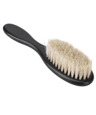 Shaving Brush Compact Lint-Free Shaving Cleaning Tool Flexible Soft Bristles with ABS Handle for Barber Shop