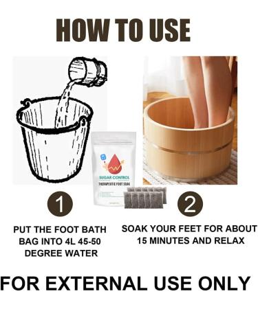 Healthify Sugar Control Therapeutic Foot Soak Sugar Control Therapeutic Foot Soak Bag Blood Sugar Control Therapeutic Foot Soak Sugar Control Soak Foot Salt (10PCS) - Buy Online on SooperMarket.com
