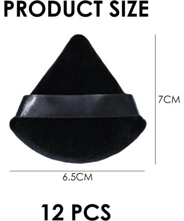 12-Piece Triangular Makeup Puff Set Mini Puff Makeup Sponge Setting Sponge Essential Tool for Setting Loose Powder - Buy Online on SooperMarket.com