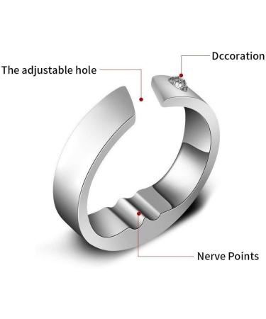 Titanium Steel Anti-Snoring Ring | Acupressure Natural Therapy Snoring Aid | Insomnia Solution (Extra Small) - Buy Online on SooperMarket.com