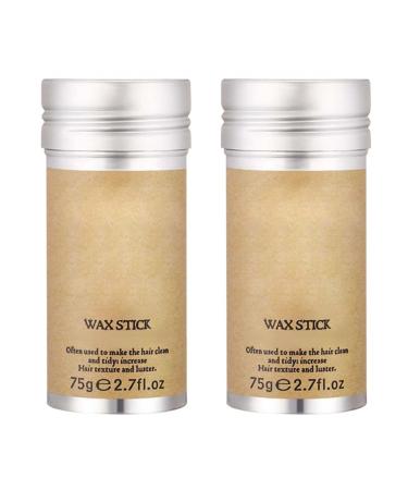 Hair Wax Stick Womens Styling Wax Hair Wigs Edge Control Stick Hair Pomade Stick Broken Hair Shaping Wax for Fly Away and Edge Frizz Hair 2PCS