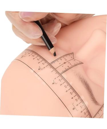Hemoton 10pcs Tools Stickers Eyebrow Line for Measurement Makeup Eyebrow Mapper Positioning Ruler Disposable - Buy Online on SooperMarket.com