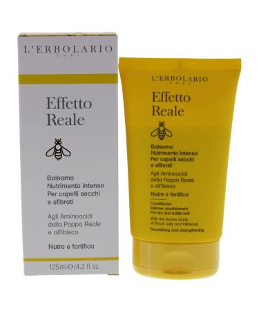 L'Erbolario Effetto Reale Intense Nourishment Conditioner - Ideal For Dry And Brittle Hair - Strengthens And Repairs Damaged Hair - Adds Softness And Volume - Paraben And Silicone Free - 4.2 Oz