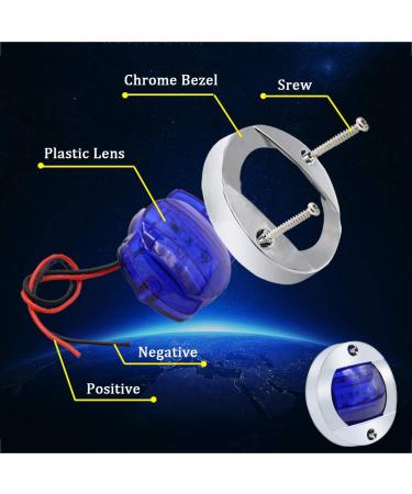Boaton Boat LED Night Fishing & Courtesy Deck Lights Marine Interior & Yacht Lights for Pontoon, Bass Boat & Yacht (Blue) - Buy Online on SooperMarket.com