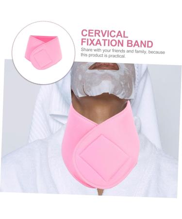 Cervical Fixation Tape - Neck Wrinkle Patches & Gel Pads for Skin Care | Smoothing Neck Strap | Pink 47x9.5cm - Shop Internationally - Buy Online on SooperMarket.com