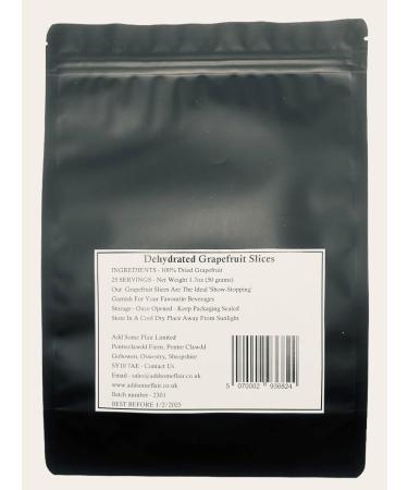 Dried Grapefruit Slices - Premium Dehydrated Cocktail Garnishes - 25 Servings (50g Approx) - Buy Online on SooperMarket.com