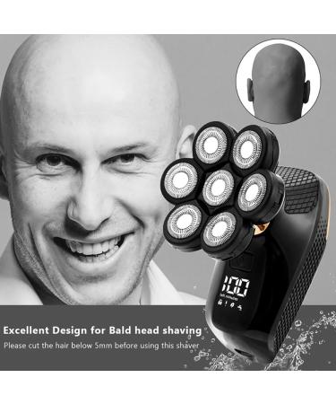 Head Shavers for Bald Men - 5 in 1 Waterproof Electric Razor | 7D Floating Cutter USB Rechargeable Trimmer - Buy Online on SooperMarket.com