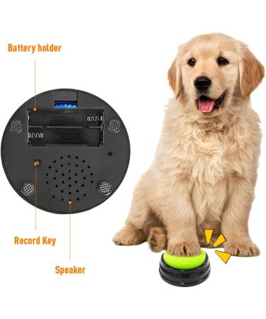 Lufeis Dog Training Bells - 4 Pack Recording Buzzers for Potty Communication & Cleanliness Training - Interactive Pet Doorbell Buttons - Buy Online on SooperMarket.com