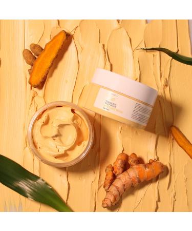 Liyalan Turmeric Clay Mask for Blackheads and Pores - Gleamin Vitamin C Facial Mask for Acne and Dark Spots - Buy Online on SooperMarket.com