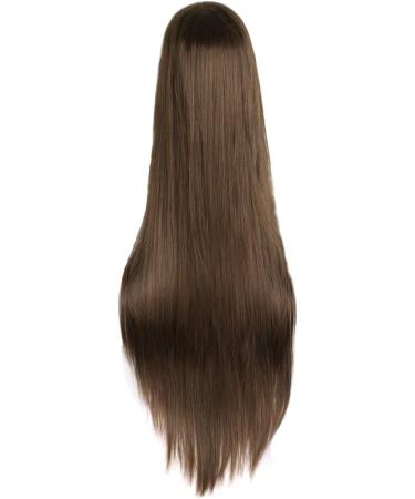 MapofBeauty Brown 40/100cm Straight Long Costume Anime Wig - Buy Online on SooperMarket.com
