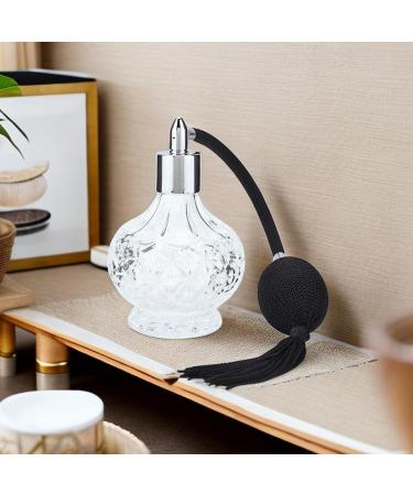Retro Refillable Perfume Bottle 80ml - Unique Carved Atomizer with Tassel - International Shipping Available - Buy Online on SooperMarket.com