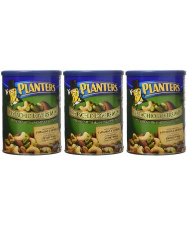 Planters Pistachio Lovers Mix Salted 18.5 Ounce 3 Tubs