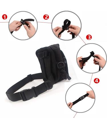 Climbing Chalk Bag with Quick-Clip Belt and 3 Pockets | Rock Climbing & Gymnastics Equipment - Buy Online on SooperMarket.com