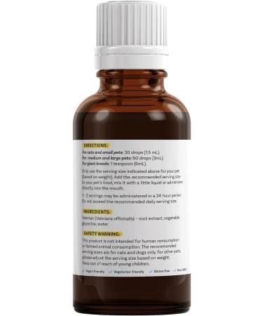Dr Corbyn Pets Valerian Drops | Calming Supplement for Dogs, Cats & Pets | Supports Relaxation & Stress Relief (50ml) - Buy Online on SooperMarket.com