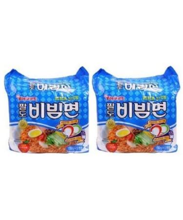 PALDO BIBIM MEN Korean Sweet & Spicy Stirred Fried Ramen Noodles 130g (Pack of 10)