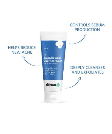 1% Salicylic Acid Gel Face Wash for Acne - Deep Cleansing & Exfoliating Formula | Reduces Acne & Controls Oil | 3.38 Fl Oz - Buy Online on SooperMarket.com