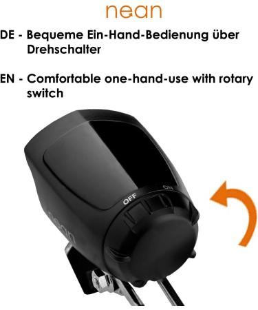 NEAN E-Bike LED Bicycle Light 70 Lux with Reflector & StVZO Approval | Front Headlight with Aluminum Cooling Plate - Buy Internationally - Buy Online on SooperMarket.com