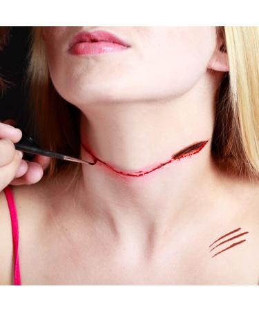 Halloween Zombie Scars Tattoos 10pcs Fake Scar Bloody Makeup Stickers for Costume Decoration - Buy Online on SooperMarket.com