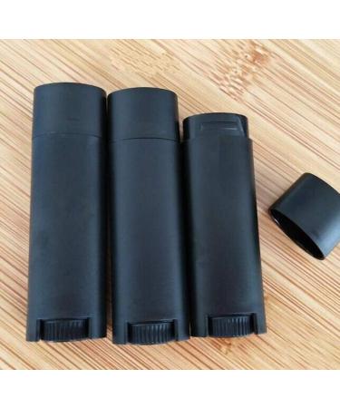 Frosted Black Deodorant Lip Balm Tubes 5ml 100 Pcs - Refillable Mini Size Containers for Travel DIY Deodorants - Buy Online on SooperMarket.com