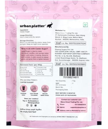 Castor Sugar 1 KG (35.27 OZ) - Buy Online on SooperMarket.com